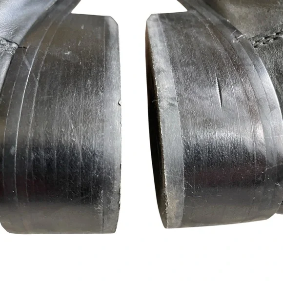 Cole Haan Black and Gray Lace Up Boots - Picture 6 of 9